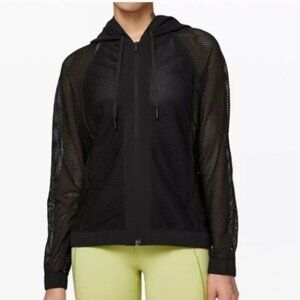 Lululemon Mesh On Mesh Jacket Black Size 6